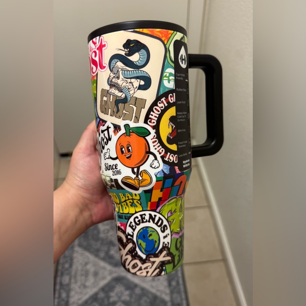 HydroJug x Ghost Sticker Misc. 40oz Traveler